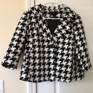 Geoffrey Beene Houndstooth Sport Coat in Black and White